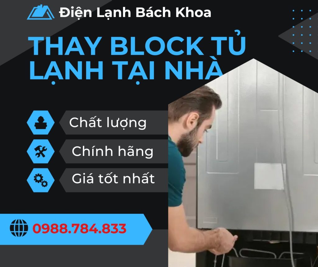 Bảng Giá Thay Lốc Tủ Lạnh Chính Hãng Mới Nhất 2025 5 Dịch vụ thay block tủ lạnh cam kết chất lượng cao tại Điện Lạnh Bách Khoa