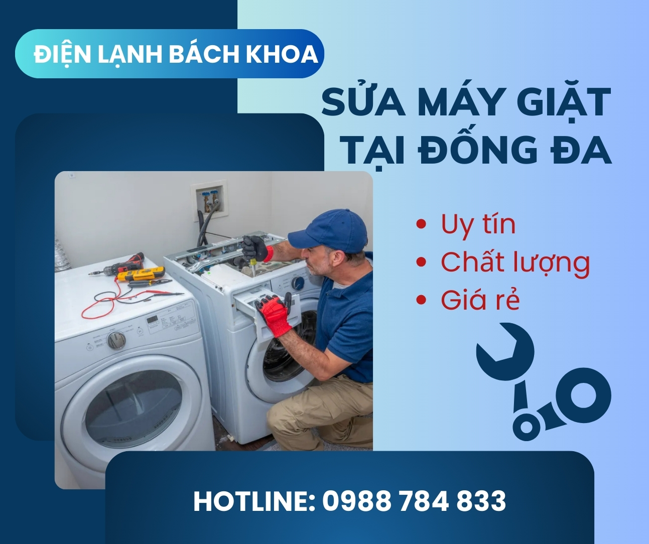 Trung Tâm Sửa Máy Giặt Tại Đống Đa Uy Tín - Chất Lượng - Giá Rẻ 3 Các ưu điểm khi lựa chọn sửa máy giặt tại Đống Đa của Điện Lạnh Bách Khoa