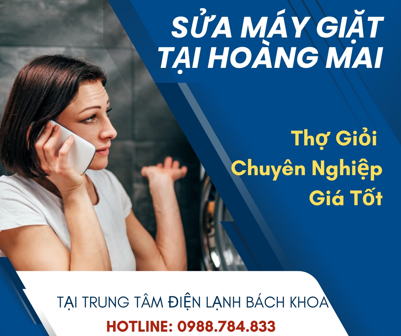 Sửa Máy Giặt Tại Hoàng Mai: Thợ Giỏi - Chuyên Nghiệp - Giá Tốt 3 Vì sao nên chọn sửa máy giặt tại Hoàng Mai của Trung tâm Điện Lạnh Bách Khoa?