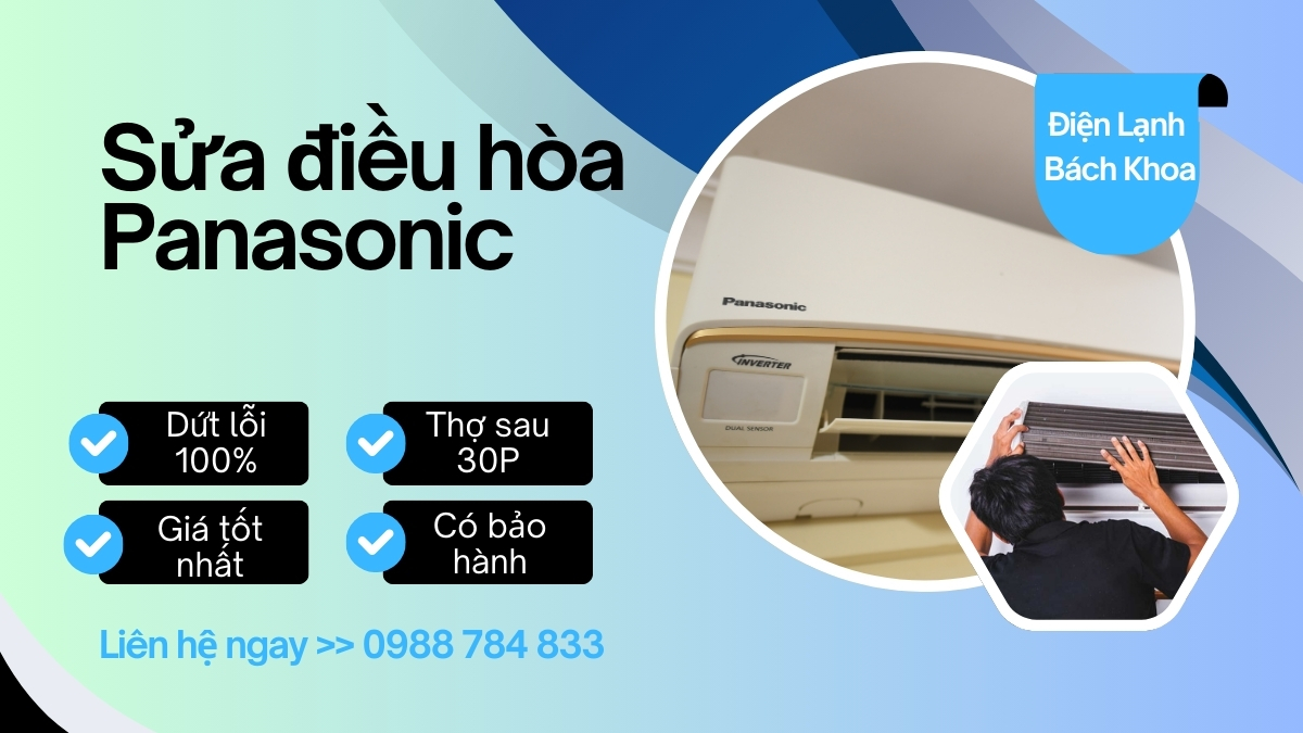 Sửa Điều Hòa Panasonic chính hãng tại Hà Nội, giá tốt 3 Điện Lạnh Bách Khoa sở hữu đội ngũ kỹ thuật viên giàu kinh nghiệm, sử dụng linh kiện chính hãng và giá cả cạnh tranh nhất thị trường, mang lại sự hài lòng tuyệt đối cho khách hàng.