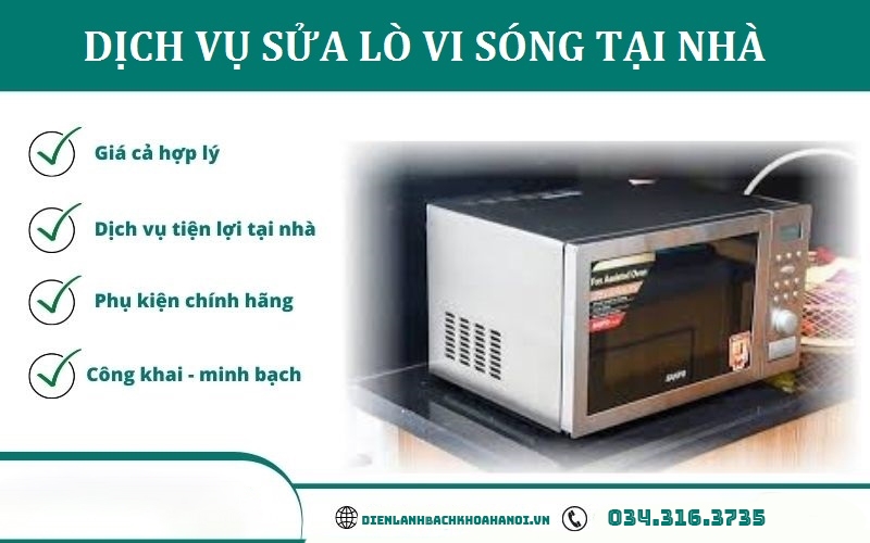 Điện Lạnh Bách Khoa cam kết mang đến cho khách hàng dịch vụ tốt nhất khi tìm đến trung tâm sửa chữa lò vi sóng.
