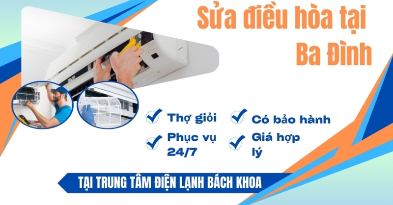 Với đội ngũ kỹ thuật viên chuyên nghiệp và tận tâm, Điện Lạnh Bách Khoa là lựa chọn hoàn hảo cho dịch vụ sửa điều hòa tại Quận Ba Đình, Hà Nội.
