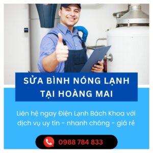 sửa bình nóng lạnh tại quận Hoàng Mai