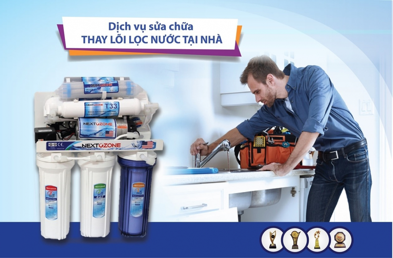 Sửa chữa các tình trạng về máy lọc nước hư hỏng và chất lượng nước không đảm tại nhà.