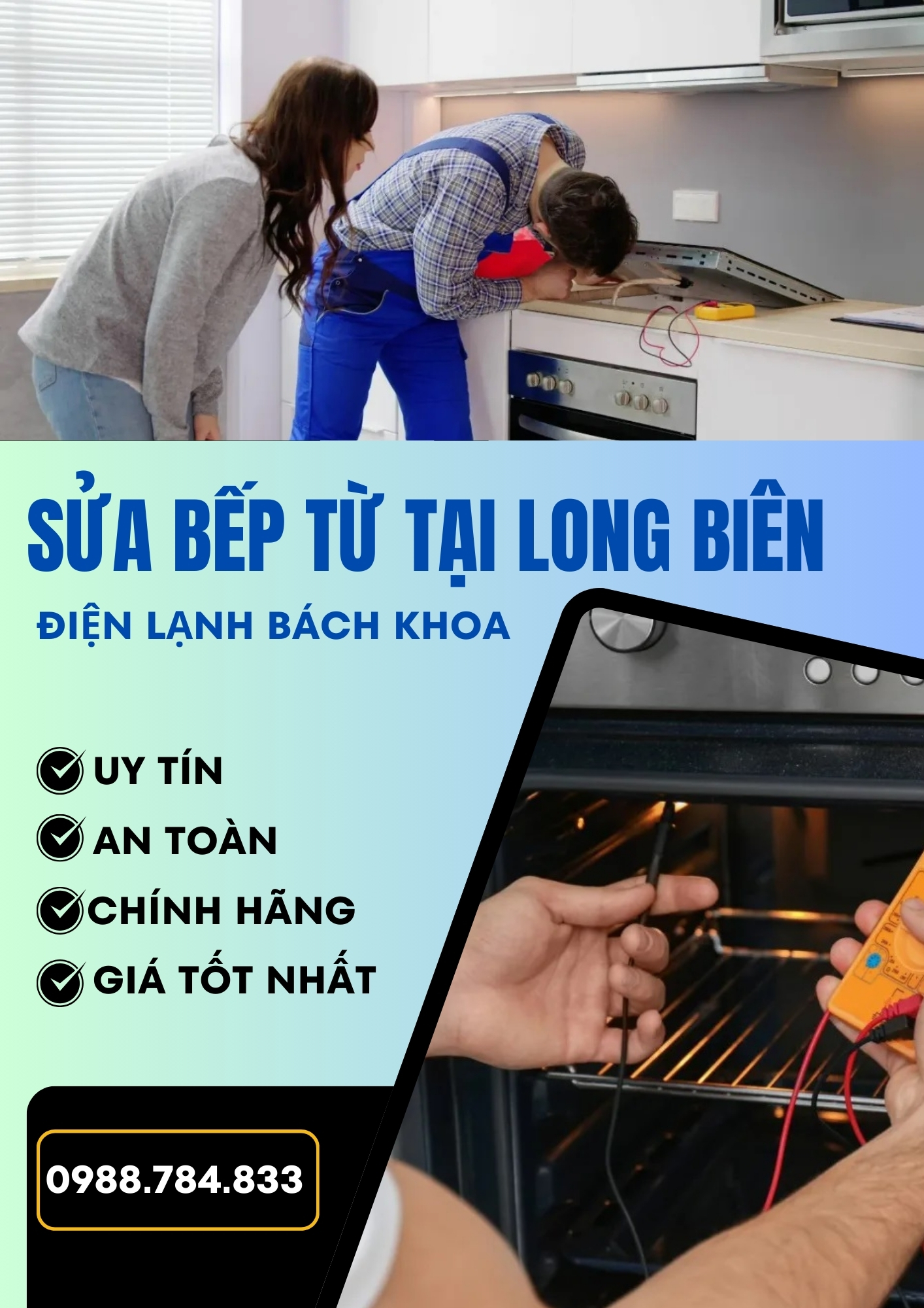 Báo Giá Dịch Vụ Sửa Bếp Từ Tại Long Biên Tốt Nhất, Uy Tín Sửa bếp từ tại Long Biên