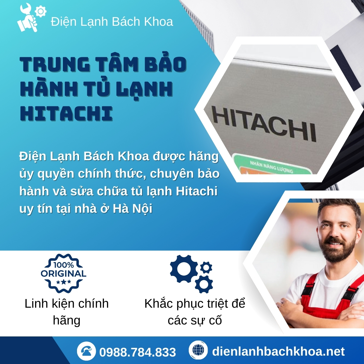 Trung tâm bảo hành tủ lạnh Hitachi